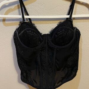 Garage Black corset top